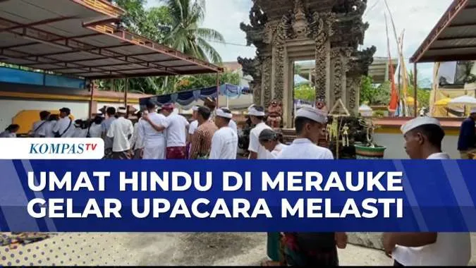 Upacara Melasti Umat Hindu di Merauke Menyambut Hari Raya Nyepi