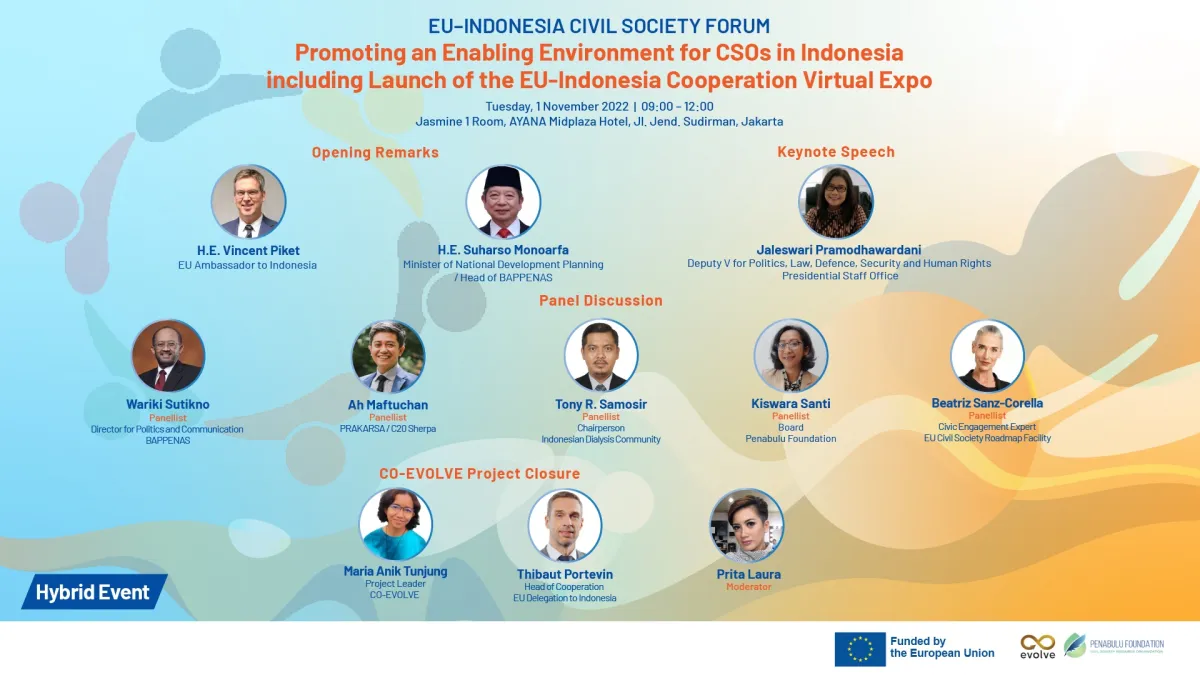 Forum Masyarakat Sipil Eropa-Indonesia Dorong Dukungan untuk Pembangunan Inklusif