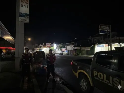 Polres Lampung Barat Intensifkan Patroli Rutin untuk Keamanan Perbankan dan Tempat Umum