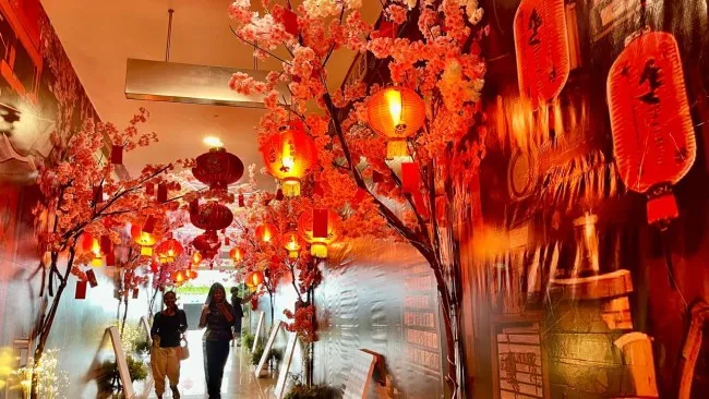 Malang Town Square Hiasi Suasana Imlek dengan Lampion dan Sakura