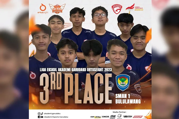 SMAN 1 Bululawang Raih Juara Ketiga E-Sport Nasional