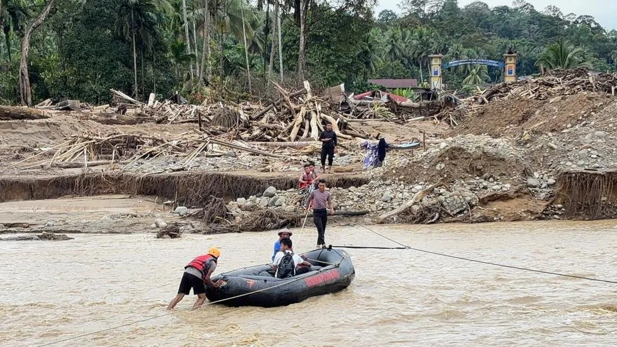 Banjir Sumatra: Jumlah Pengungsi Hampir Mencapai 1 Juta