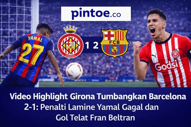 Barcelona Kalah Dramatis 1-2 dari Girona, Gagal Raih Puncak La Liga
