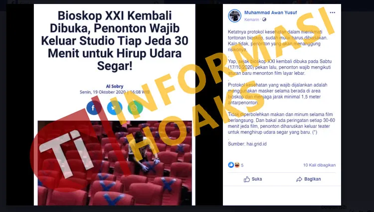 Protokol Kesehatan Bioskop XXI: Klarifikasi Terkait Aturan Penonton Wajib Keluar Setiap 30 Menit