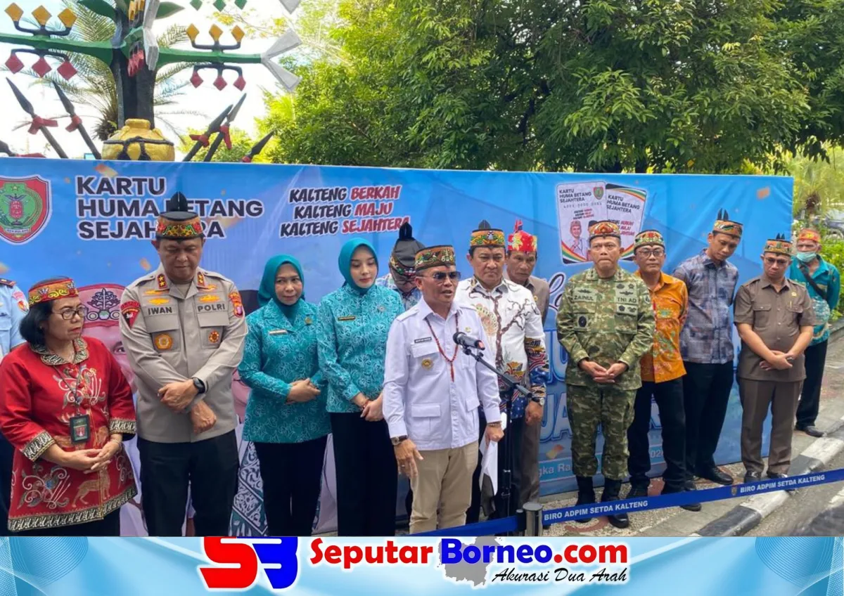 Gubernur Kalteng Resmikan Kartu Huma Betang Sejahtera untuk Masyarakat Kurang Mampu