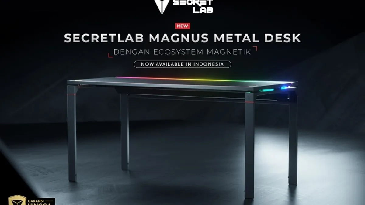 Secretlab Luncurkan MAGNUS Metal Desk, Meja PC dengan Desain Magnetik