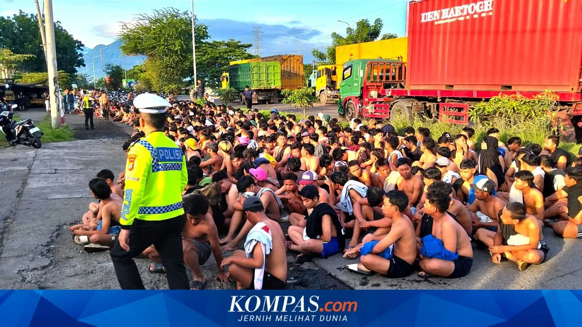 Polisi Bubarkan Balap Liar di Porong, Amankan 200 Motor dan Ratusan Pemuda
