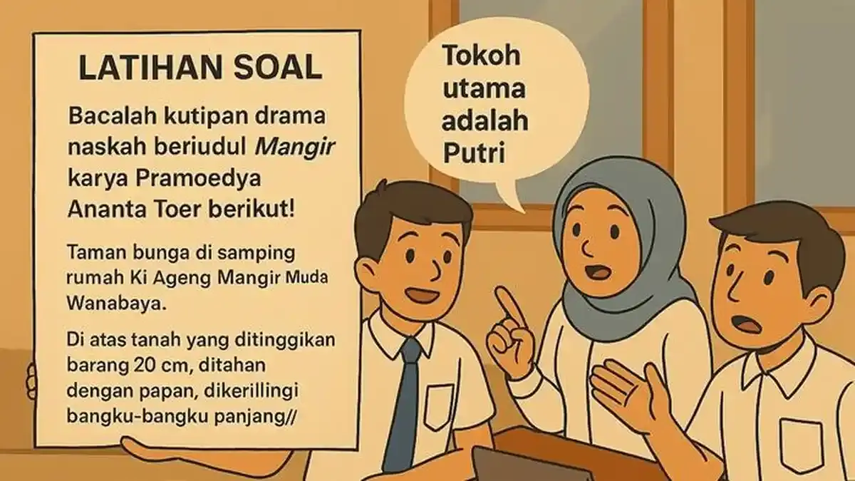 Analisis Drama Mangir dalam Latihan Soal Bahasa Indonesia Kelas 12