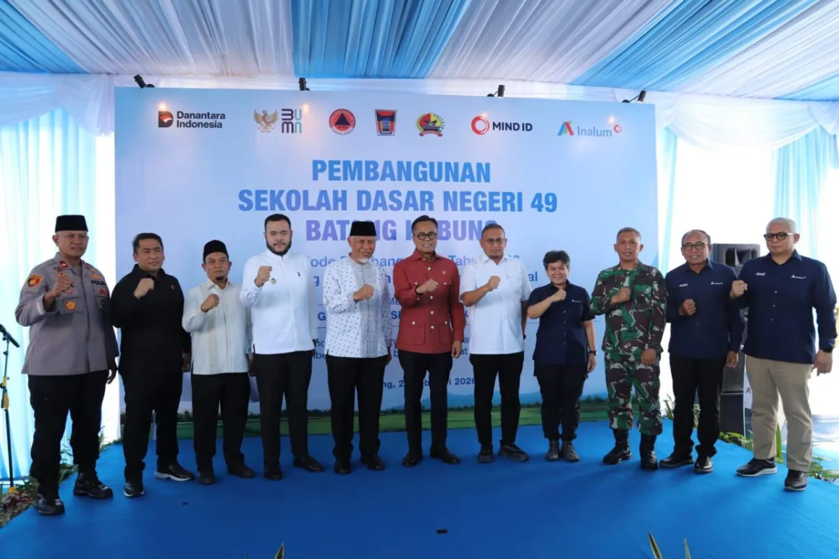 Pembangunan Kembali SDN 49 Batang Kabung Dukung Pemulihan Pascabencana