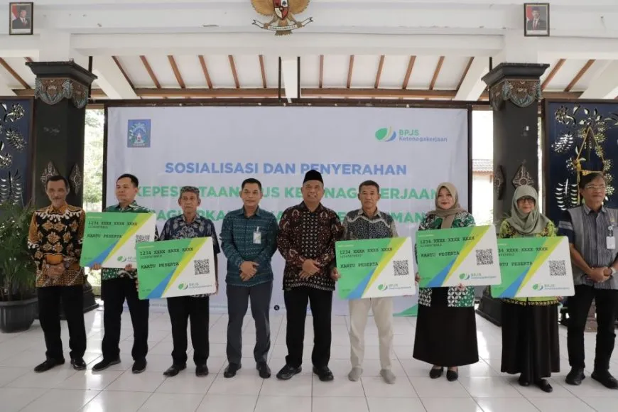 704 Anggota BPKal Sleman Terima Kartu BPJS Ketenagakerjaan dari APBD