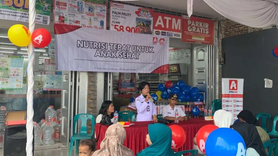 Alfamidi Gelar Edukasi Nutrisi untuk 100 Keluarga di Tebing Tinggi