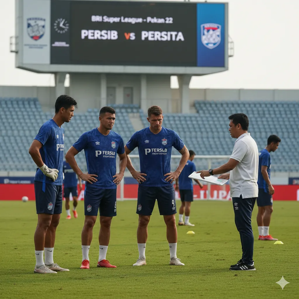 Persib Bandung Siap Hadapi Persita Tangerang Demi Pertahankan Puncak Klasemen