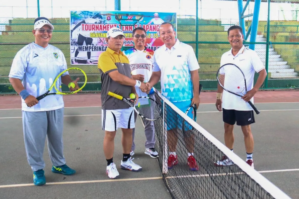 Turnamen Tenis Bhayangkara 2025 Resmi Dibuka Bupati Seruyan
