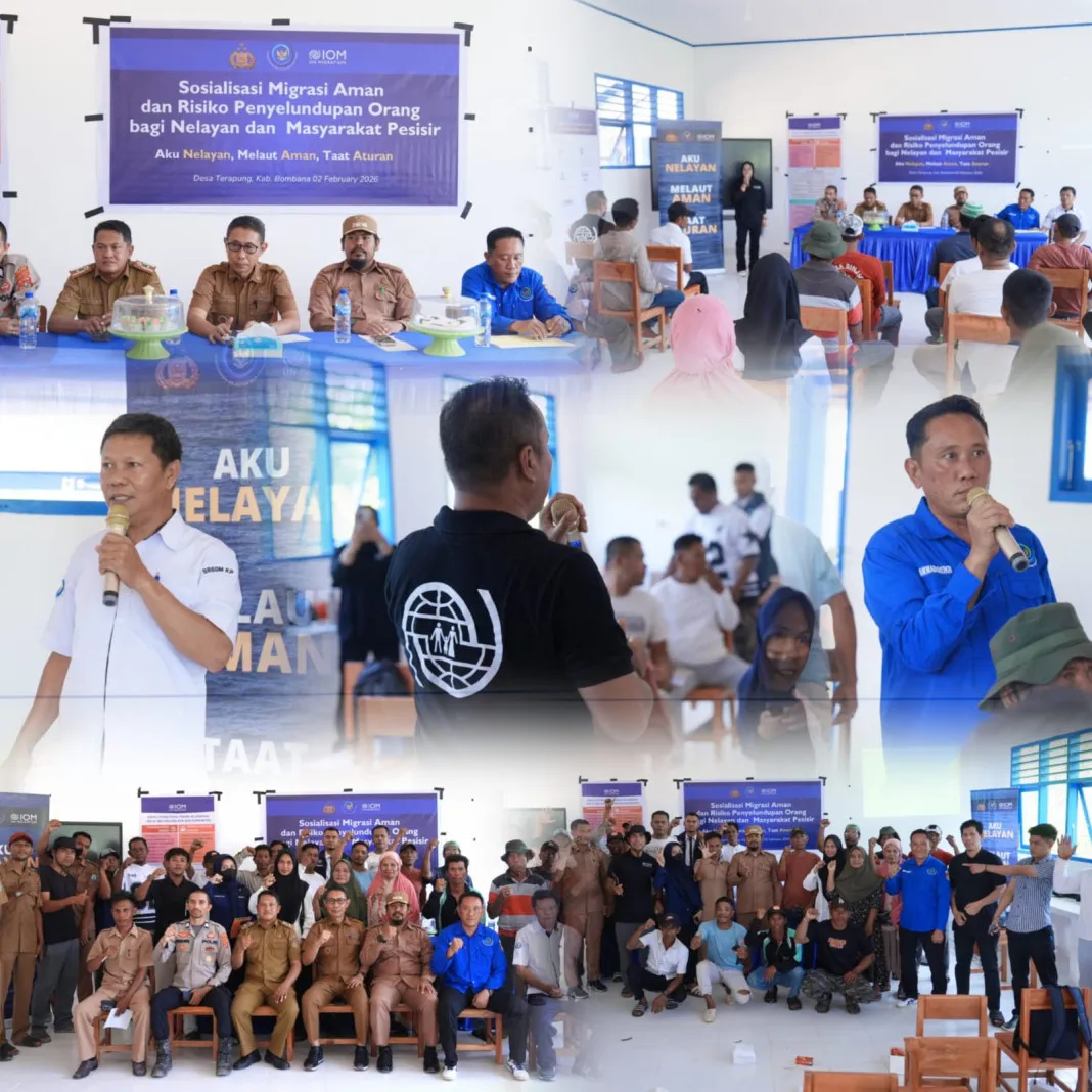 IOM Edukasi Nelayan Pesisir tentang Migrasi Aman dan Risiko Penyelundupan