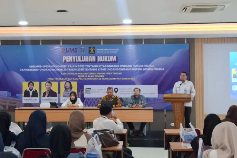 UMS Kolaborasi Kemenkum Jateng Bahas Pembaruan Peradilan Pidana