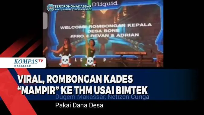 Kepala Desa Bone Viral Mampir Tempat Hiburan Usai Bimtek