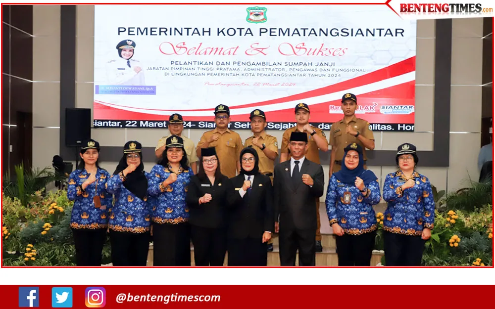 Pelantikan Junaedi Sitanggang sebagai Sekda Pematangsiantar