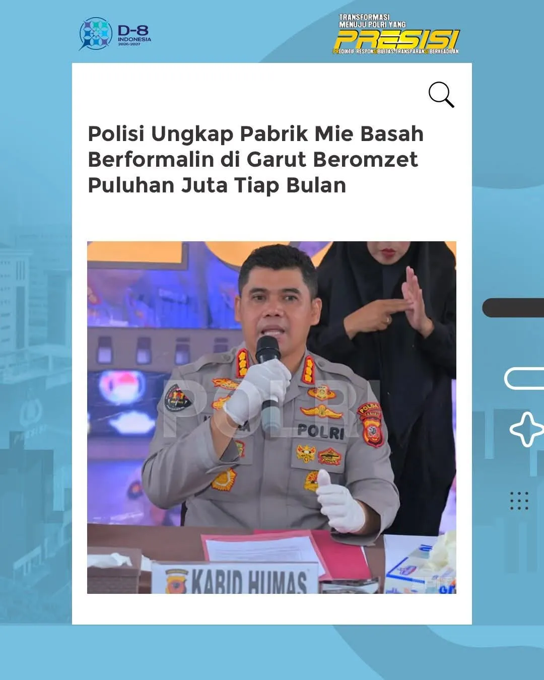 Polda Jabar Ungkap Produksi Mie Berbahaya di Garut