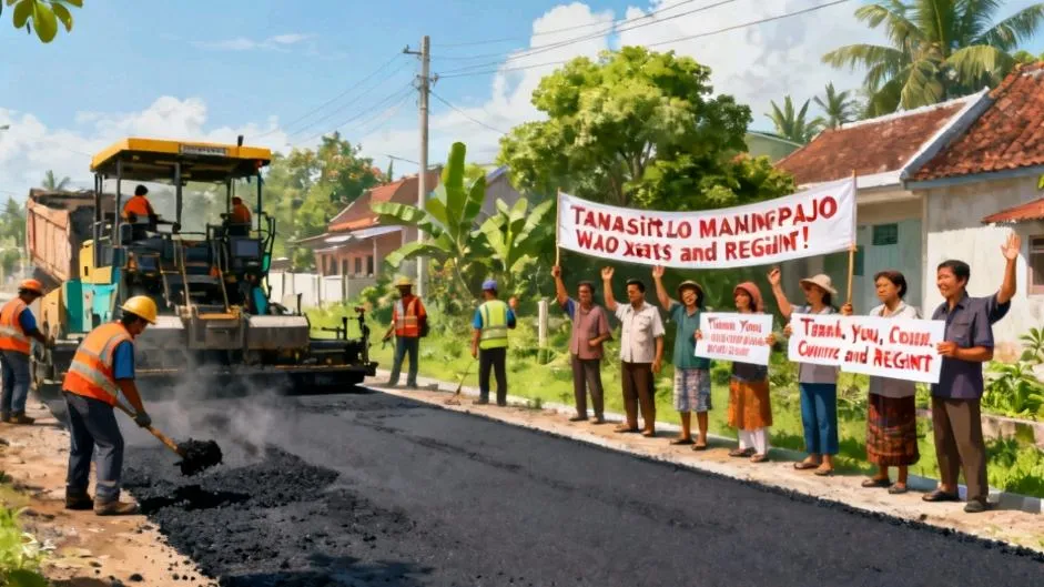 Perbaikan Jalan Poros Tanasitolo–Maniangpajo di Wajo Membawa Perubahan Positif bagi Warga