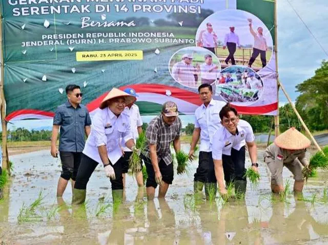 Bupati Lampung Selatan Dukung Gerakan Tanam Padi Serentak