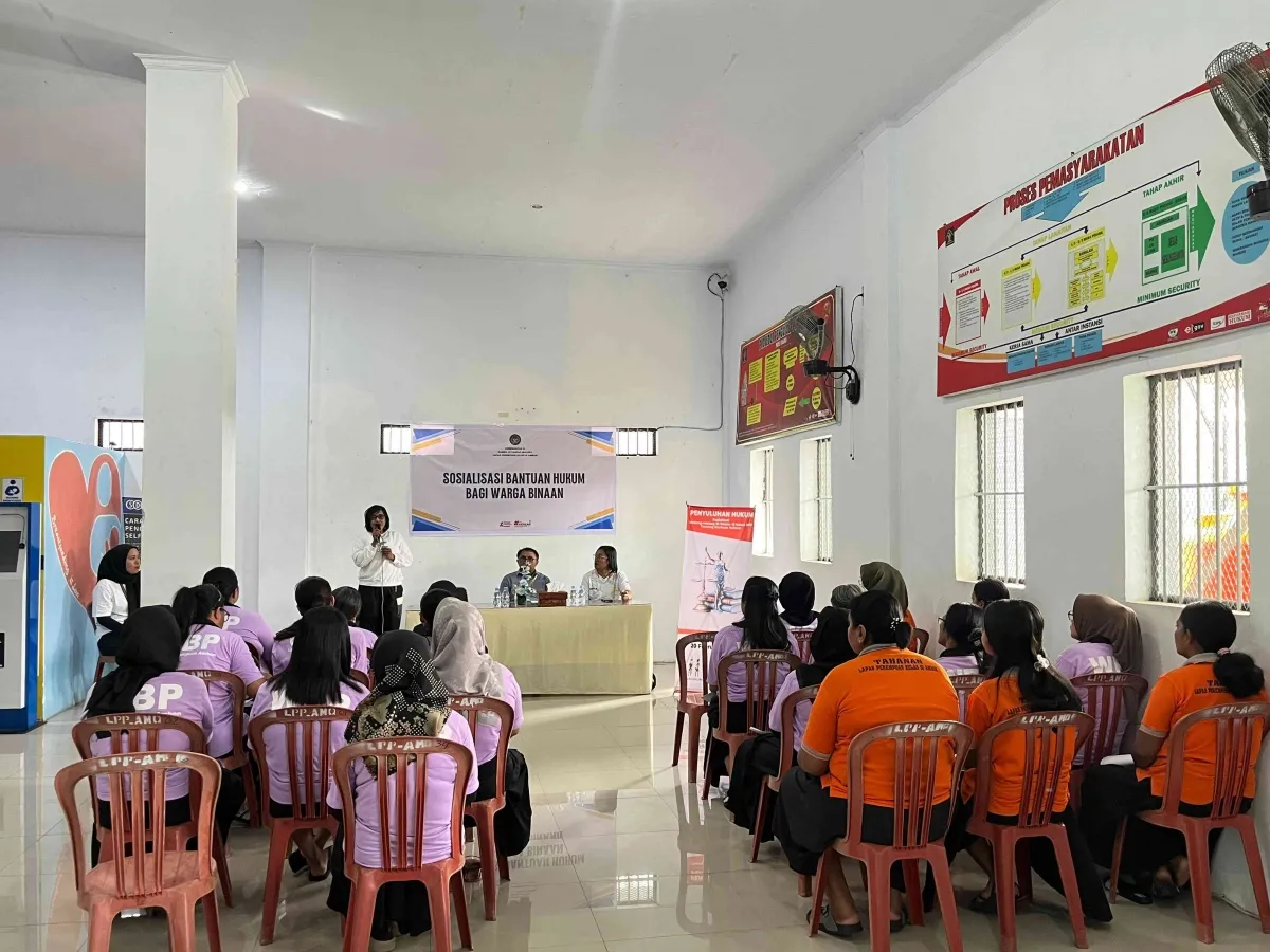 Lapas Perempuan Ambon Gelar Sosialisasi UU Bantuan Hukum untuk Warga Binaan