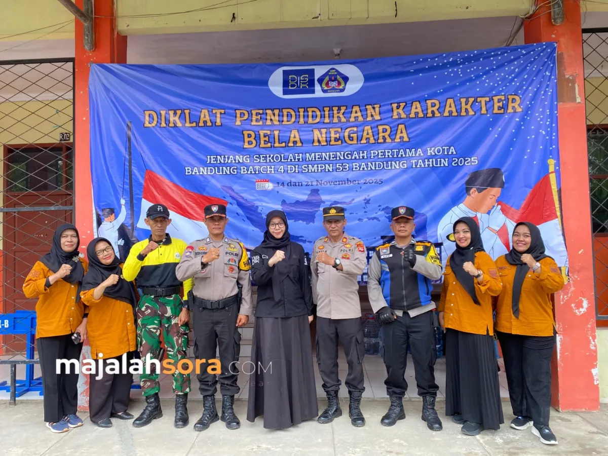 SMPN 53 Bandung Gelar Program Pendidikan Karakter Bela Negara Bersama TNI Polri