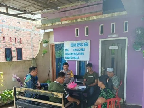 Bhabinkamtibmas Polsek Mesuji Timur Gelar Sambang dan Penyuluhan di Desa Sungai Cambai