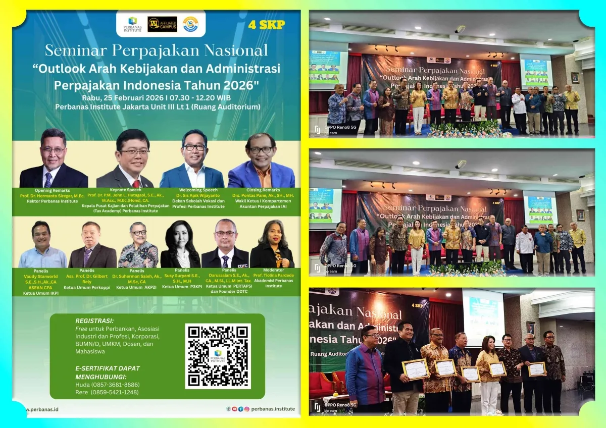 Perbanas Institute Gelar Seminar Perpajakan Nasional 2026: Membahas Kebijakan Pajak di Era Transformasi Ekonomi