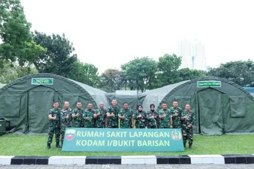 Pangdam I/BB Tinjau Simulasi Rumah Sakit Lapangan di Makodam I/BB