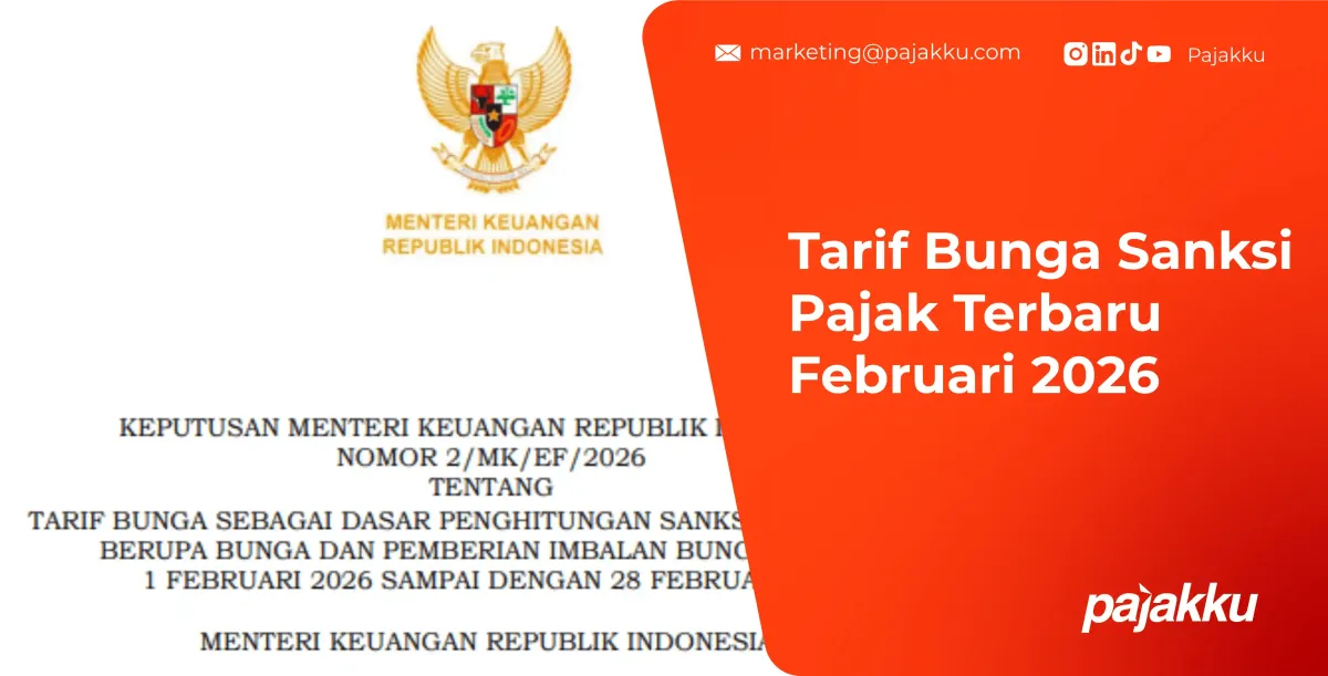 Pembaruan Tarif Bunga Sanksi Pajak Februari 2026