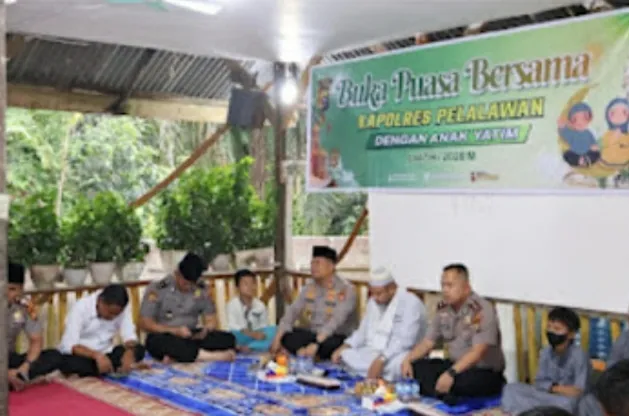 Polres Pelalawan Gelar Buka Puasa Bersama Anak Yatim untuk Tingkatkan Kepedulian Sosial
