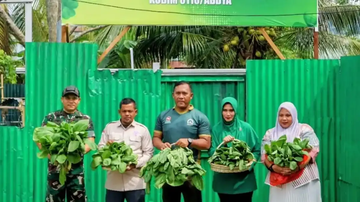 Dandim Abdya Kembangkan Pertanian Terpadu di Halaman Rumah Dinas