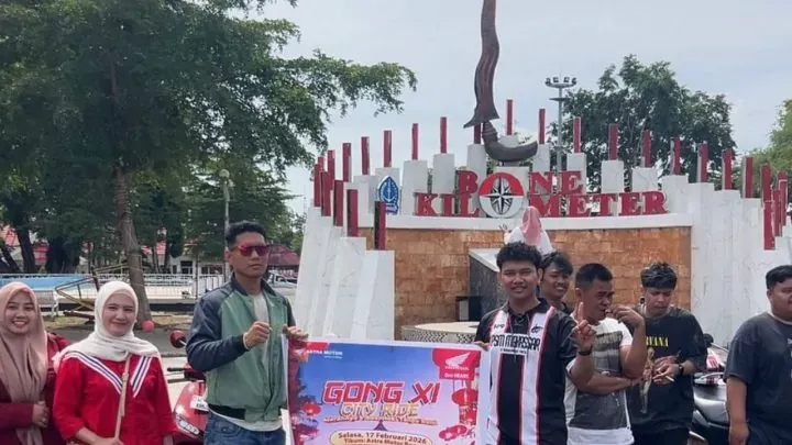 Asmo Sulsel Rayakan Imlek 2026 dengan Gong Xi City Ride di Bone