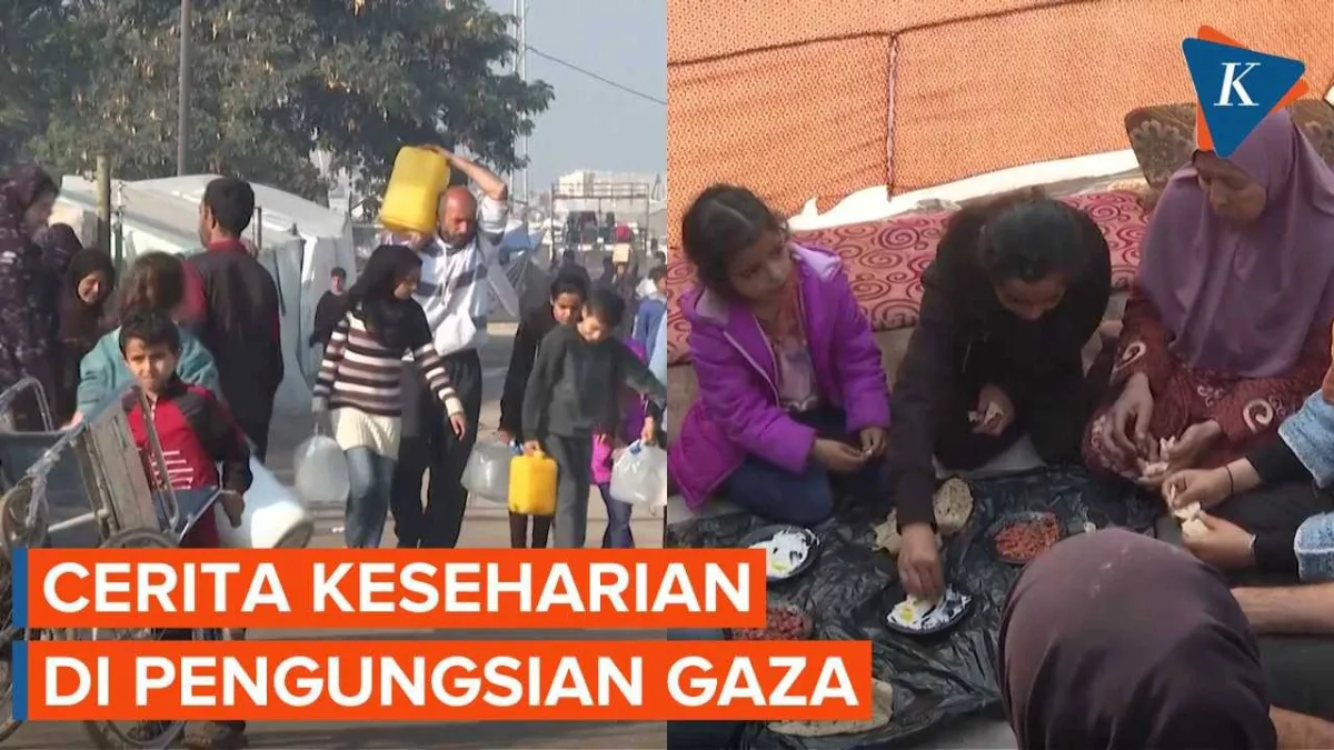 Kehidupan Sehari-hari Pengungsi Palestina di Rafah, Gaza