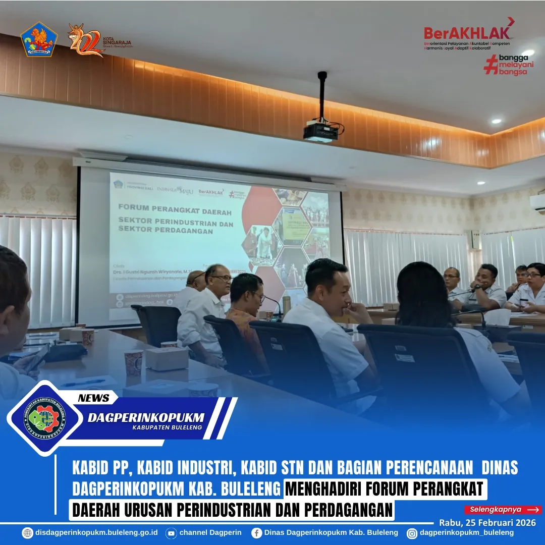 Forum Perangkat Daerah Bahas Rancangan RKPD Perindustrian dan Perdagangan 2027