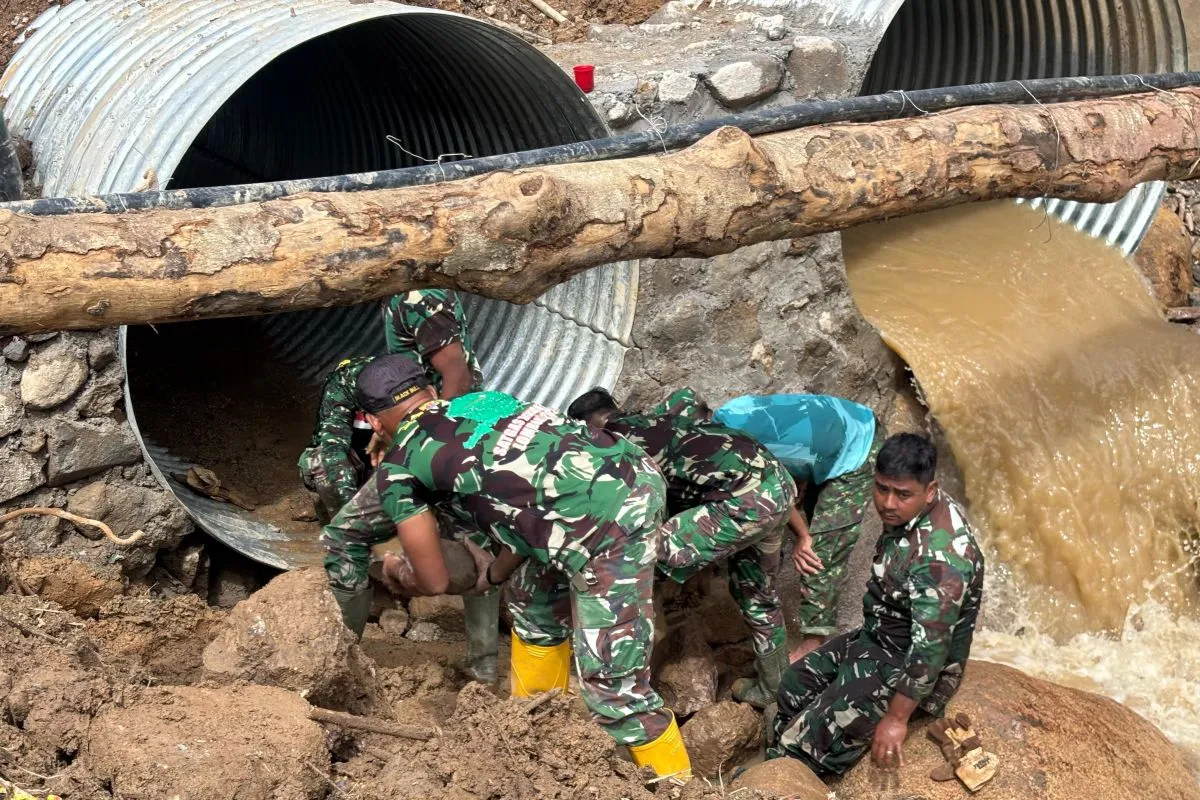 TNI AD Percepat Pembangunan Jembatan di Bener Meriah untuk Pemulihan Akses