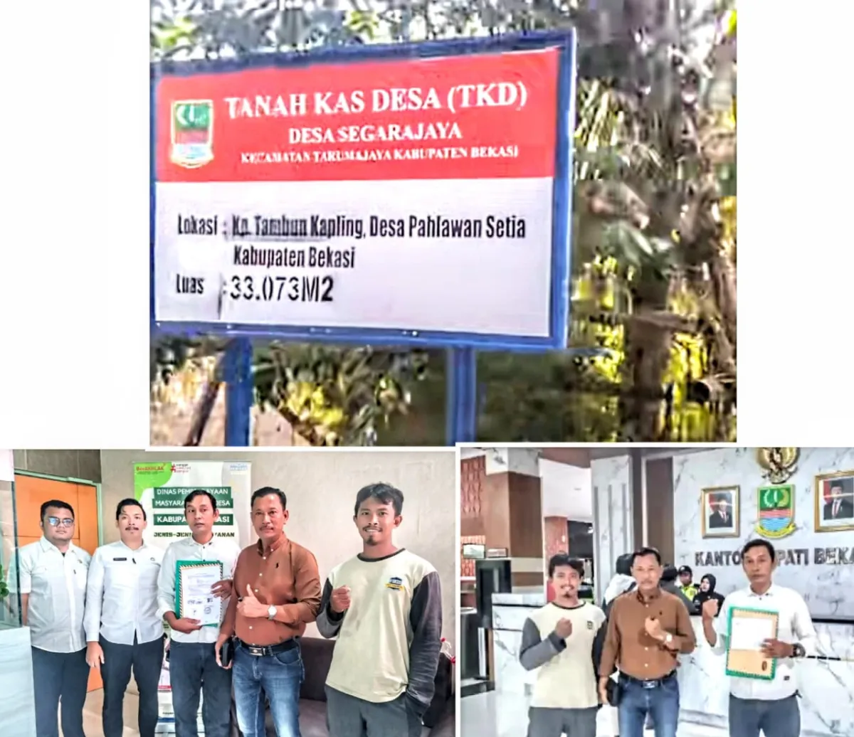 Forum Warga Kapling Gandrung Ajukan Permasalahan Pemasangan Plang TKD ke DPMD dan Kantor Bupati Bekasi
