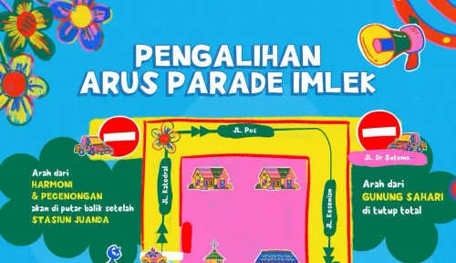 Perayaan Parade Imlek Nusantara di Jakarta, Beberapa Jalan Ditutup dan Dialihkan