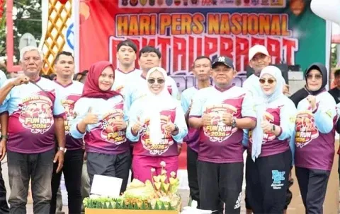 HPN 2026 di Labuhanbatu: Fun Run dan Senam Sehat Mempererat Sinergi