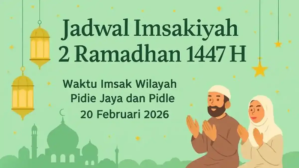 Jadwal Imsak dan Waktu Sahur 2 Ramadhan 1447 H di Pidie dan Pidie Jaya