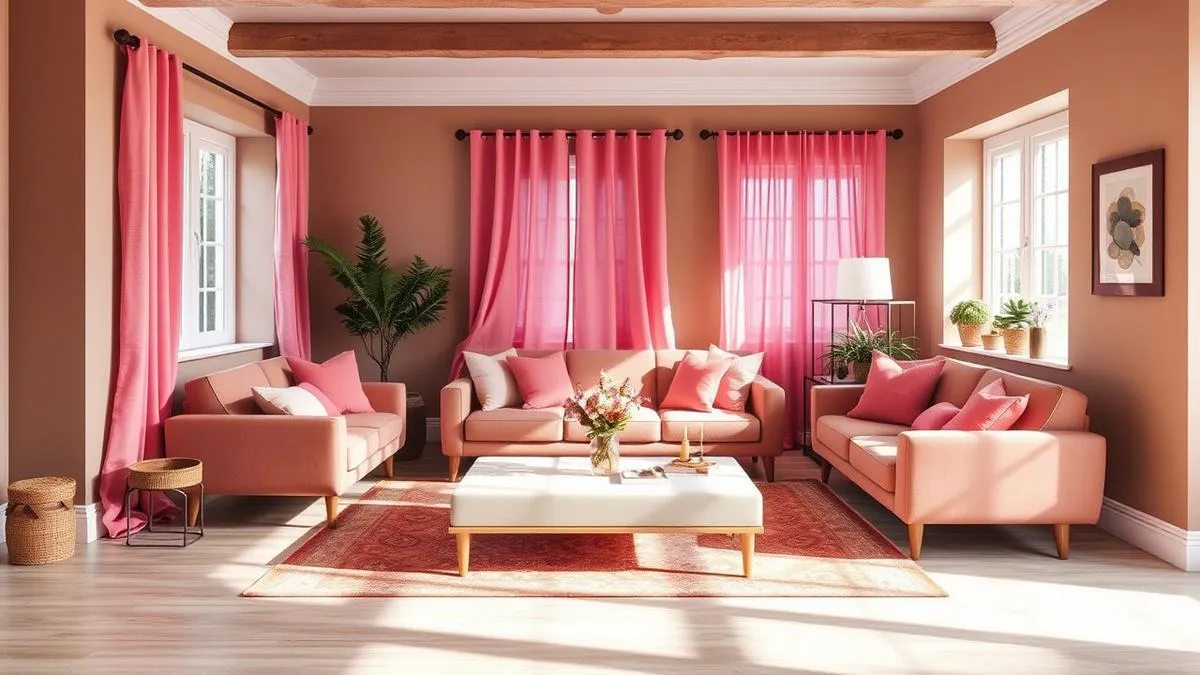 Tren Interior: Kombinasi Elegan Warna Pink dan Cokelat