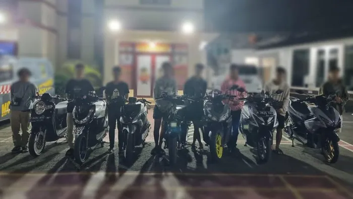 Polisi Amankan Balap Liar di Bontang, Motor Disita Hingga Lebaran