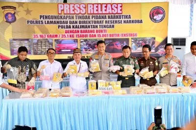 Gubernur Kalteng Apresiasi Pengungkapan Kasus Narkoba oleh Polda