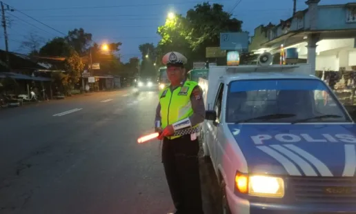 Polsek Srandakan Tingkatkan Patroli Cegah Balap Liar dan Gangguan Kamtibmas