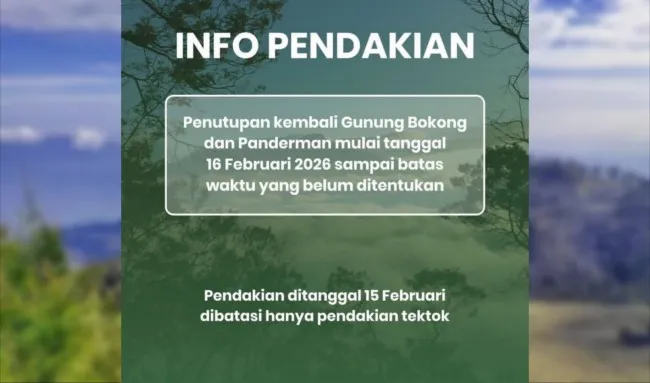 Jalur Pendakian Gunung Panderman dan Bokong Tutup Selama Ramadan untuk Pemulihan Alam