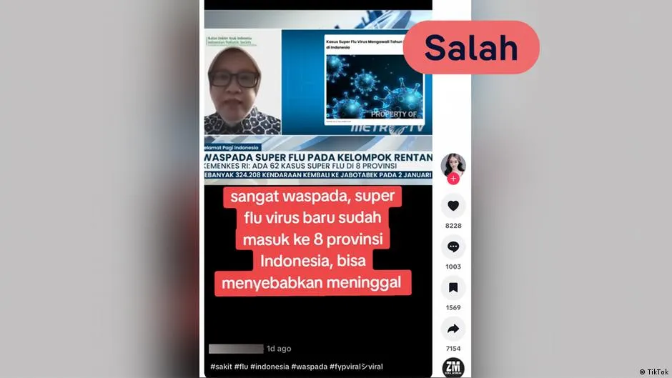 Superflu Bukan Virus Baru, Melainkan Influenza A(H3N2)