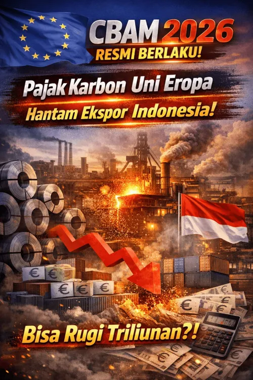 Pajak Karbon Uni Eropa 2026: Ancaman bagi Ekspor Baja dan Semen Indonesia
