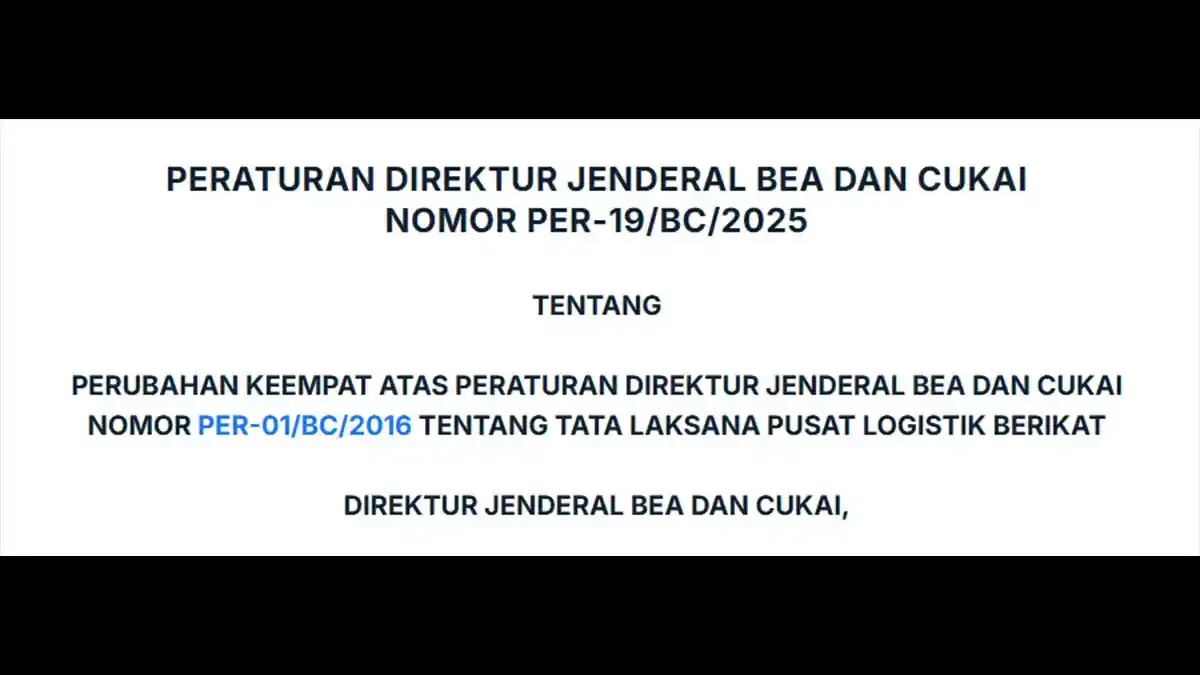 DJBC Perbarui Aturan Pendirian Pusat Logistik Berikat
