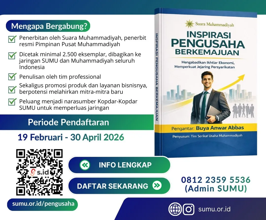SUMU Dorong Pengusaha Muhammadiyah Tulis Kisah Inspiratif dalam Buku