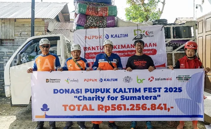 Pupuk Kaltim Salurkan Bantuan Rp561 Juta untuk Pemulihan Korban Banjir Aceh Tamiang